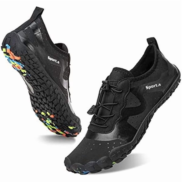 HAYANWater Shoes for Men Barefoot Quick-Dry Aqua Sock Outdoor Athletic Sport Shoes for Kayaking, Boating, Hiking, Surfing, Walking