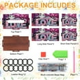 thumbnail image 3 of DIY diamond painting kit tissue box, cat loves letters special shapes paired with shiny diamonds, suitable for home and office decoration, can be used as an adult craft gift., 3 of 7