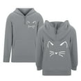 thumbnail image 6 of LIIPEE Girls Boys Hoodies Cartoon Graphic Printed Long Sleeve Zip Up Pullover Hooded Sweatshirt With Pocket Child Lovely Party Sweatshirts,Grey,13-14 Years, 6 of 6