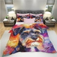 thumbnail image 3 of 3 Pieces Duvet Cover Set Miniature Schnauzer Dog 3D Print Bedding 1 Duvet Cover 2 Pillowcases Natural Animals Comforter Sets Soft Breathable for Boys Girls Children Xu7oGu, 3 of 6