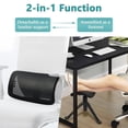 thumbnail image 3 of Loghot Foot Rest for Desk 2-in-1 Rotatable Under Desk Footrest Adjustable Height Ottoman Stool Rolling Leg Rest for Home Office, 3 of 6