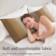 thumbnail image 5 of Brown Ombre Long Body Pillow Covers, Vintage Country Wooden Soft Breathable Throw Pillow Cases with Invisible Zipper, Decorative Pillowcase Pillows Protectors for Sofa Bed Couch 20"x60", 5 of 9