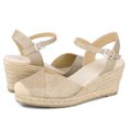 thumbnail image 2 of Pennysue Women's Espadrilles Wedge Sandals Gold Platform Ankle Strap Sandals Size 8.5M, 2 of 8
