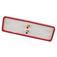 thumbnail image 2 of Grote Industries Clearance Light 46742 Incandescent; Rectangular; Red Lens; White Polycarbonate Housing; With Double Bulb Lamp, 2 of 3