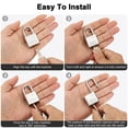 thumbnail image 6 of 50 x 20 x 103mm Heavy Duty Lock Alloy Steel High Security Padlock with 4 Keys, 6 of 7