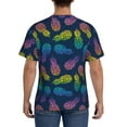 thumbnail image 2 of Naloa Retro Bright Pineapple Men's T-Shirt Sport T-shirt Men's Basic Tee Casual Men's Shirt, Round Neck, Short Sleeves - 3X-Large, 2 of 5