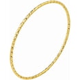 thumbnail image 4 of 1mm Width Stainess Steel Hammered Surface Classic Plain Stackable Bangle Bracelet, 4 of 6