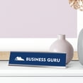 thumbnail image 3 of Business Guru, mountain Silver Frame, Desk sign (2x8”), 3 of 3