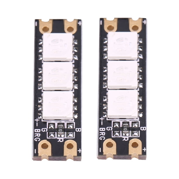Tablero De Tira De Luces LED RC, 1 Rojo 1 Verde Vuelo Nocturno Seguro Tablero De Luces LED RC Para Dron De Carreras Con Visión En Primera Persona ANGGREK Otros