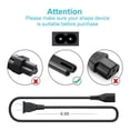 thumbnail image 4 of LujingZ AC Power Cord Cable 2 Prong C7 Figure 8 for TCL Roku Smart LED LCD TV 24" to 85" Universal TV Power Cable Replacement 125V UL Listed, 4 of 5