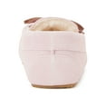 thumbnail image 2 of Joyspun Women's Suede Moccasin Slippers, Wide Width Available, 2 of 6