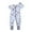White, variant on TOOYOU Boys Romper Baby Pajamas Jumpsuit Printed Cotton One-Piece Zip Front Outfits Leisure Playsuit Bodysuits For Toddler ,Size 9-12 Months Blue