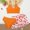Z33-Orange, variant on FUZHIQ 3 Piece Swimsuit for Girls Solid Color Bikini Suit Teen Girls Swimwear Sport with Cover Up Skirt,14-16 Years