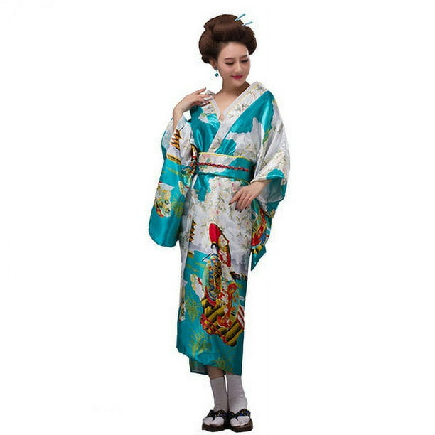 Traje antiguo estilo kimono para dama, ropa de cocina, guión, kimono de talla grande