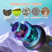 SISIGAD Hoverboard, 6.5 Two Wheel Hoverboard with LED Lights, 6.2 Mph Top Speed Self Balancing Scooter for Kids, Teens and Adults, Black Gray