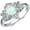 Dragonfly, variant on White Opal with Dragonfly/Butterfly Statement Ring 925 Sterling Silver Pear Cut 8 * 6MM Created Opal Ring for Anniversary Birthday Women Gifts Size 5-9