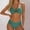 Green, variant on HUAXUN Womens Bikini Swimsuits V Neck Cross Twist Front Swimsuit Bikini Adjustable Spaghetti Straps Bathing Suit 2 Piece Swimsuit for Women