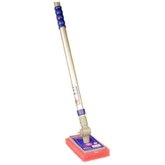 3' - 6' Telescopic Pool Cleaning Pole with Scrubber Pad PROD260