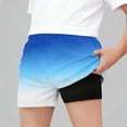 thumbnail image 2 of Odeerbi 5-15 Years Kids Teen Boys Swim Trunks with Compression Lined Quick Dry Beach Shorts with Pockets Elastic Waist Board Shorts, 2 of 6