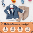 thumbnail image 2 of Infant and Toddler Boy's 3-Piece Suit with Fully LIned Jacket, Pants and Button Up Shirt, 2 of 9