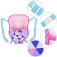 thumbnail image 4 of Asija Baby Girl - Alfombra de juego para gatear, mochila, accesorios para muñecas, parte delantera y trasera, hecha a mano, con correas para muñecas de 15 a 18 pulgadas, multicolor, 4 of 8