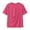 Hot Pink, variant on Unisex Short Sleeve Tee With Front Big Pocket, Casual Cotton Top For Phone Snacks Everyday Wear