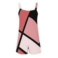 thumbnail image 5 of Puntoco Pantalones cortos casuales para mujer Mono corto camisola estampado casual para mujer, 5 of 5