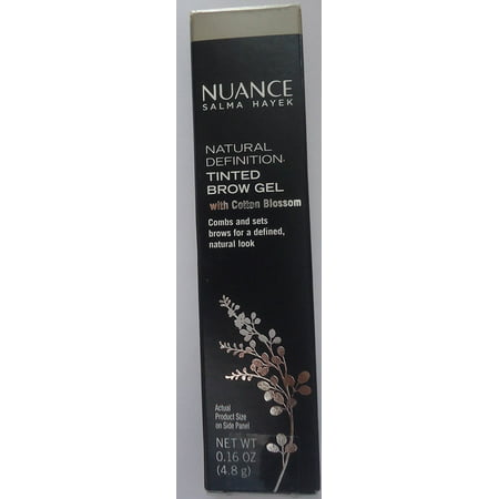 Nuance Natural Definition Tinted Brow Gel with Cotton Blossom #950 Universal Brown, By Salma Hayek From