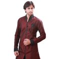 thumbnail image 3 of Maroon Indian Wedding Indo-Western Sherwanifor Men. This product is custom made to order., 3 of 4