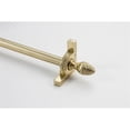 thumbnail image 1 of Zoroufy 01541-03586 72 in. Dynasty Fluted Tubular Stair Rod Set with Decorative Brackets Pineapple Finials in Polished Brass, 1 of 1
