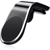 2 Pack Magnetic Phone Car Mount Magnets Hands Free Universal Smart GPS Cell Phone Holder for iPhone Samsung, Black