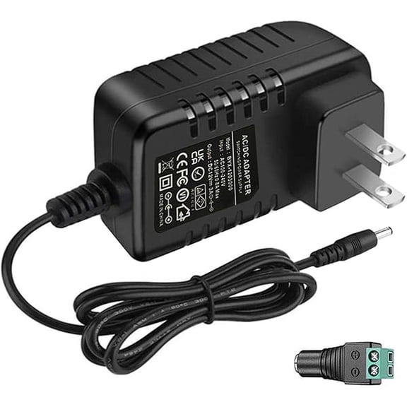 xixishop 12V 3A Power Supply ac Adapter DC12Volts 3Amps 2A 1A 500mA Power Adapter 5.5mmx2.5mm/2.1mm Plug DC12V Charger Inverter Transformer