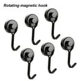 thumbnail image 1 of Magnets Hook Rotatable Punch Free Reusable Removable Kitchen 8Kg Pull Refrigerator Magnetic Hanging Hook for Daily Use, 1 of 7