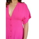 thumbnail image 4 of Vestido manga corta Roman Fashion /Tallas Extras, 0222 (Fiusha) fucsia 42 Roman Fashion V-ELY-0222-FIUSHA, 4 of 6