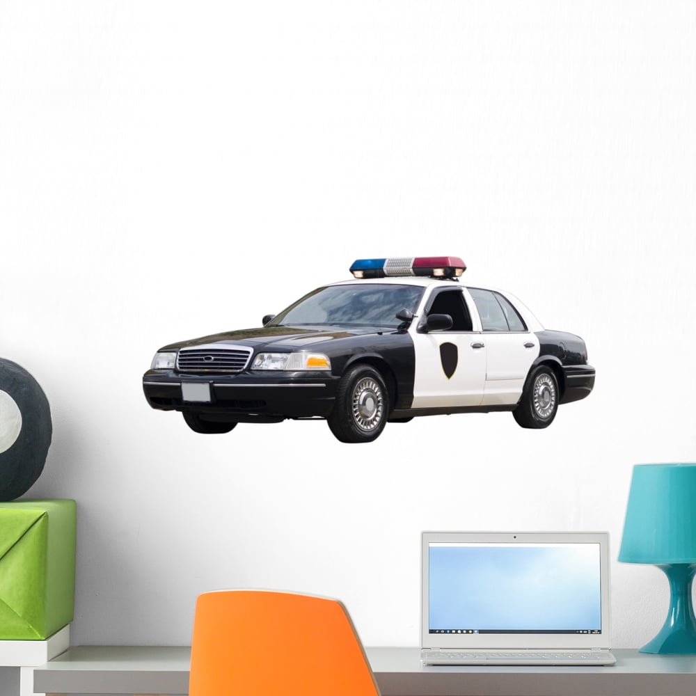 Police Car Sticker Police Car Wall Decal Sticker, Wallmonkeys Peel & Stick Vinyl Graphic ...