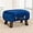 Navy, variant on Small Curved Foot Stool with Handle, Beige Velvet Footstool and Ottomans, Modern Foot Rest with Wooden Legs, Step Stool with Padded Seat for Couch, Living Room