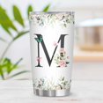 thumbnail image 2 of Personalized Initial M Tumbler 20oz, Monogrammed Gift for Women Birthday Mothers Day Religious Gift, Personalized Christian Gift for Women Initial Coffee Mug, 2 of 6