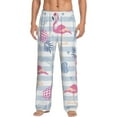 thumbnail image 2 of Kdxio Flamingo and Pineapple Print Men's Sleep Pajama Pant Lounge Pants with Pockets, 2 of 8