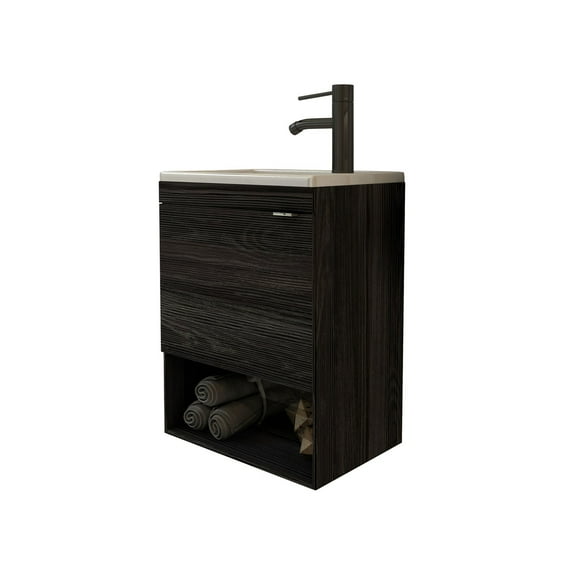 Mueble de baño ESATTO BLEU N EBANO-SIBERIA con Lavabo y Llave