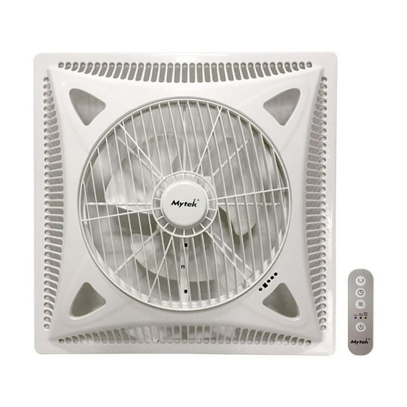 Ventilador de Techo Mytek 3198 14 Pul Falso Plafón Pared Blanco