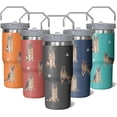 thumbnail image 4 of German Shepherd Gift for Dog Lover,30 oz German Shepherd Tumbler Stainless Steel Insulated with Handle(German Shepherd-Black, 30 oz), 4 of 6