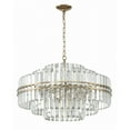 thumbnail image 4 of HAY-1407-AG Crystorama Lighting Hayes - 16 Light Chandelier-20.5 Inches Tall and 28 Inches Wide-Aged Brass Finish, 4 of 11