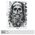 thumbnail image 4 of Orinice Skull Long Hair Beard Warm Lightweight Blanket Soft Fleece Blankets for All Seasons - Cow Gifts Blanket, Living Room Sofa Decor, Super Soft Blanket in Multiple Sizes 60x80in, 4 of 6