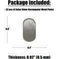 thumbnail image 2 of 32 Pack Mini Metal Plates for Magnetic Mount, Wall, Phone Holder, Case, Magnet, Crafts, DIY. Kit of 32 Silver Small 0.4" x 0.8" Iron Discs with 3M Adhesive Backing. Steel Replacement Sticker Set, 2 of 7