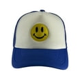 thumbnail image 2 of Gravity Threads Smile Face Casquette de Camionneur Ajustable Brodée - Smile - Blanc/royal, 2 of 2