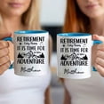 thumbnail image 3 of Customizaholic Retirement Adventure Personalized Name Mug – Custom Retirement Coffee Mug Gift for Him or Her, 3 of 5