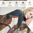 thumbnail image 3 of Nawypu Christmas Horse Gifts for Girls, Horse Blanket, Horse Gifts for Women, Girl Horse Gifts, Horse Blanket for Girls, Gifts for Horse Lovers, Horse Lover Gifts for Women Teenger Throw Blankets, 3 of 6