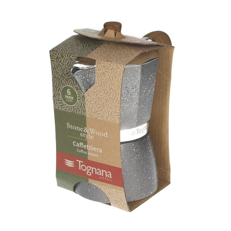 Tognana By Widgeteer Mirror 6-Cup Espresso Moka Pot Silver