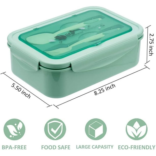 MISS BIG Lunch Box,Bento Box,Bento Box for Adults,Bento Lunch Box for  Adults,Leak Proof,No BPAs and No Chemical Dyes,Dishwasher and Microwave  Safe