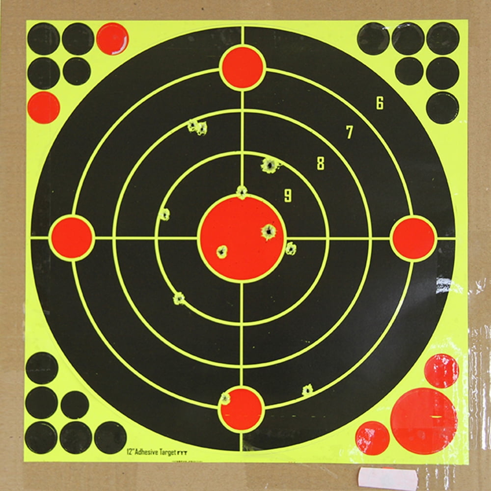 Atflbox 50pcs 12x12" Paper Target Splatter Paper Shooting Target, Stick Splatter Reactive Targets